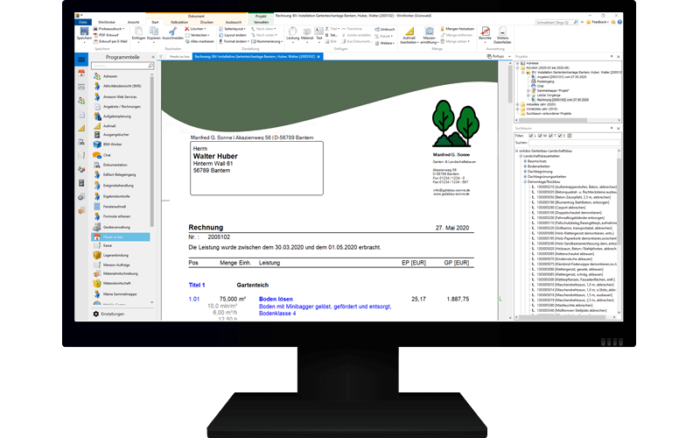 GaLaBau Software - Mit WinWorker Zeit im Büro sparen!