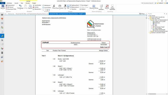 Planaufmaß | Ein Aufmaß aus einem PDF Plan erstellen