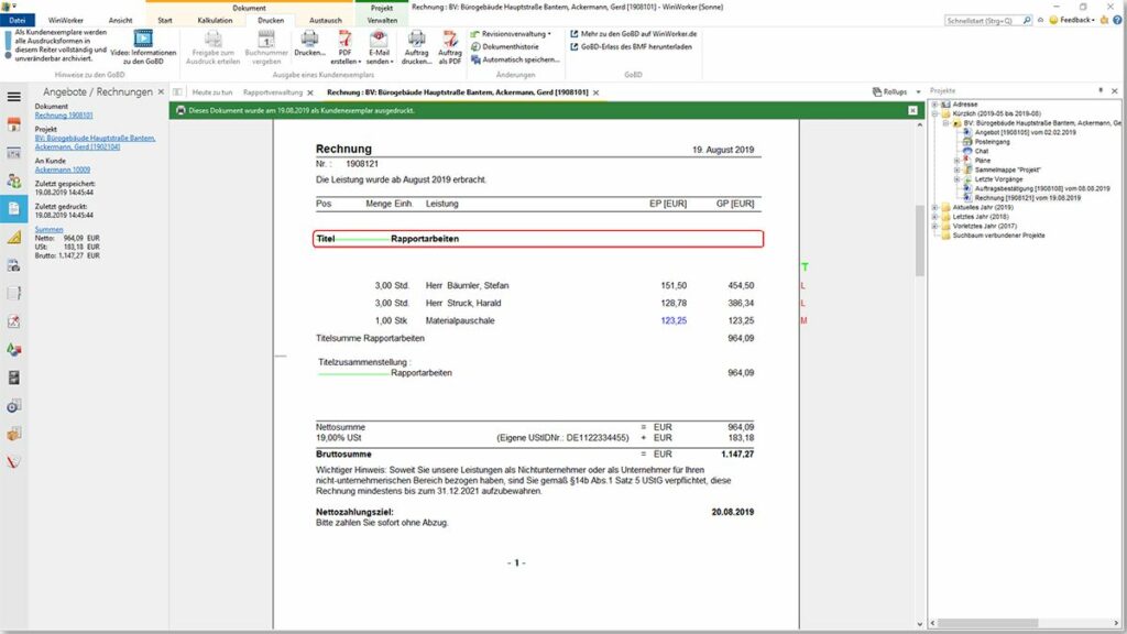 rapportverwaltung-rapport-in-rechnung